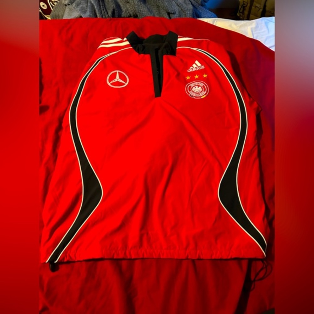Vintage German National Football Team Double sided long sleeve sweatshirt